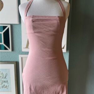 Edikted Side Slitted Halter Mini Dress